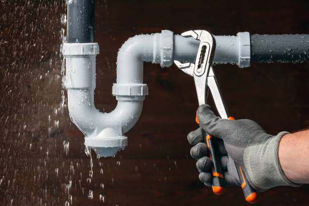 Professional Plumbing technician working in Hydetown, PA